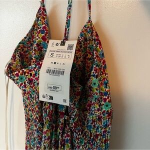 Zara Midi floral print dress
